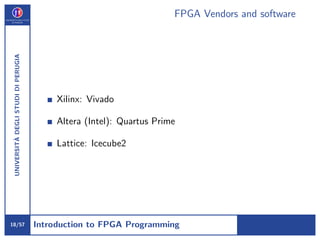 Short course on FPGA programming | PDF