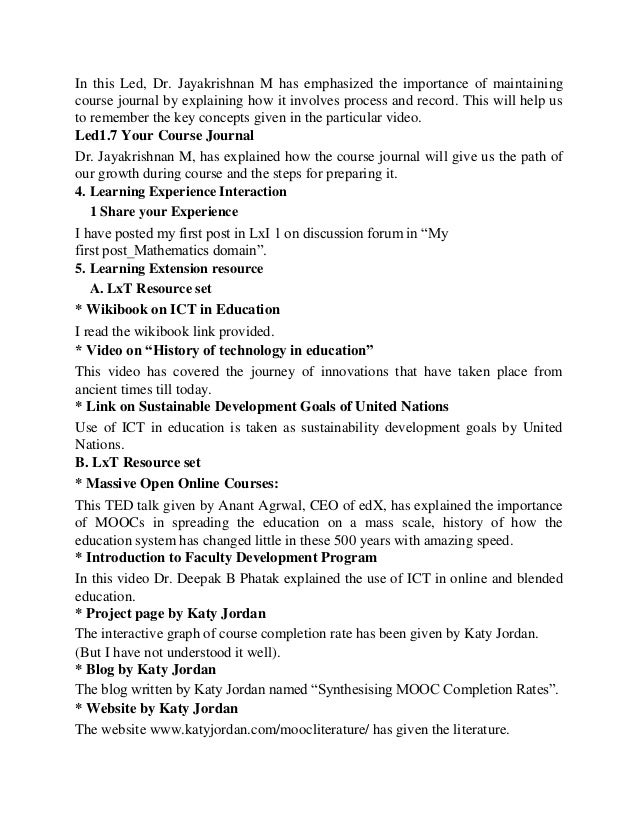 Course journalweek14