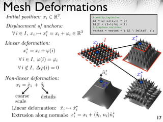 Mesh Processing Course : Mesh Parameterization | PDF