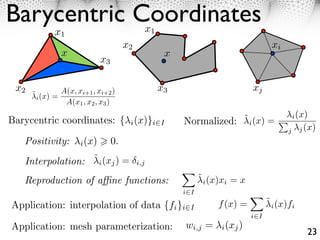 Mesh Processing Course : Mesh Parameterization | PDF