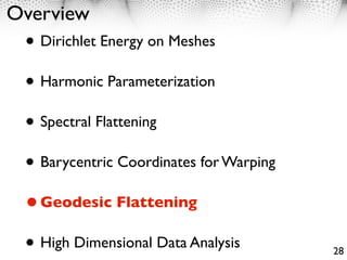 Mesh Processing Course : Mesh Parameterization | PDF