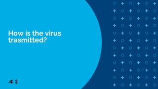 How is the virus
trasmitted?
 