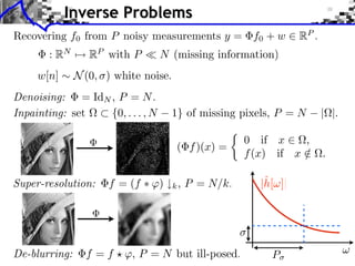 Signal Processing Course : Inverse Problems Regularization | PDF