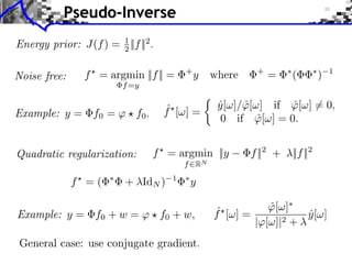 Signal Processing Course : Inverse Problems Regularization | PDF