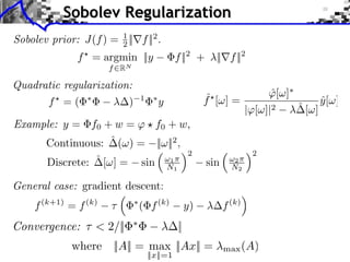 Signal Processing Course : Inverse Problems Regularization | PDF