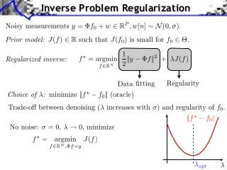 Signal Processing Course : Inverse Problems Regularization | PDF
