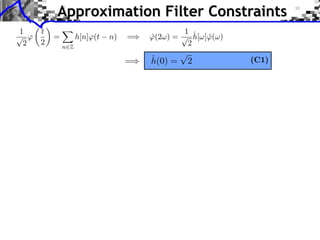 Approximation Filter Constraints
 