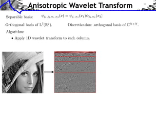 Anisotropic Wavelet Transform
 