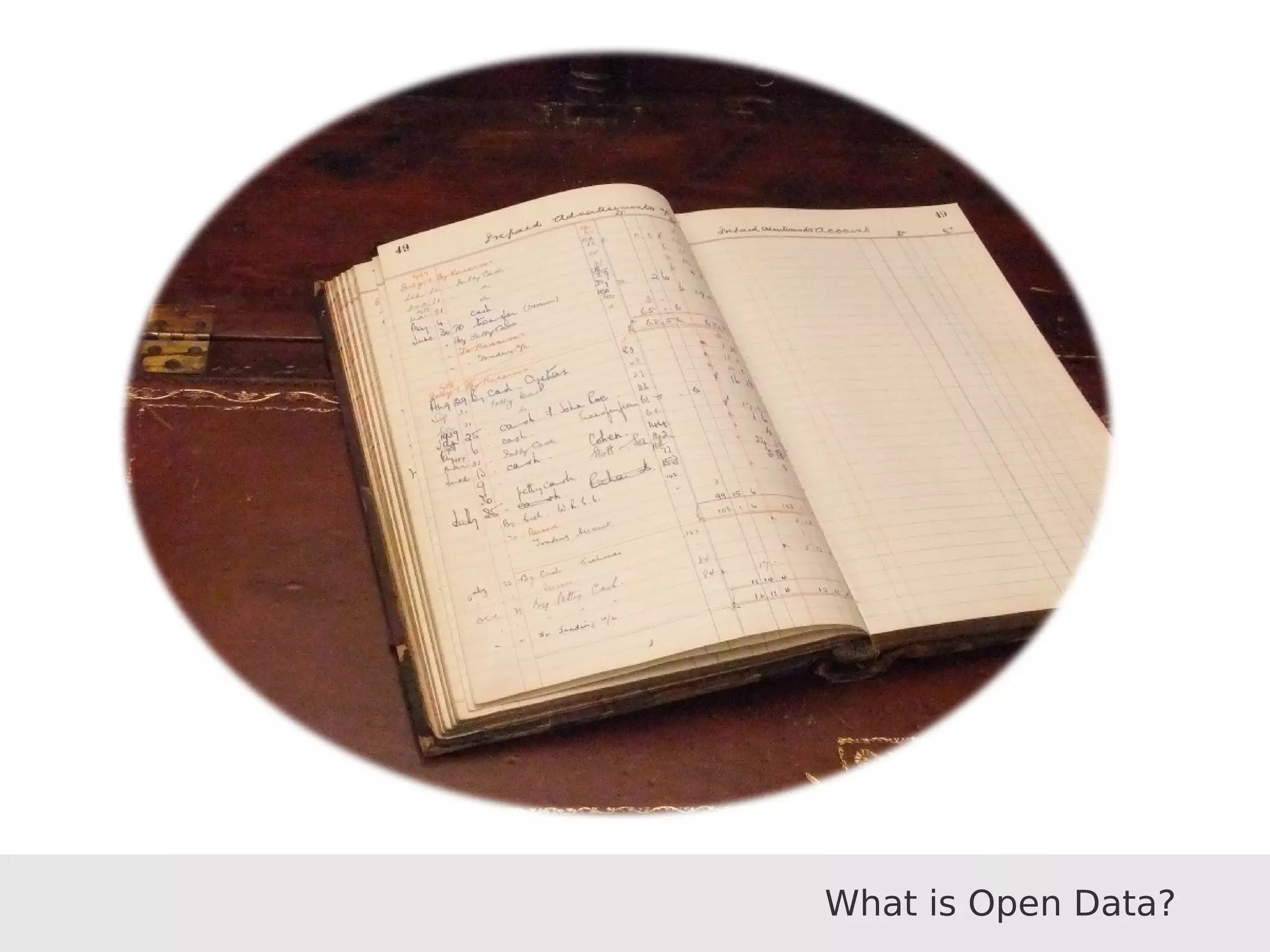 What is Open Data?
 