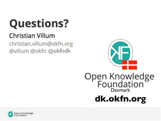 dk.okfn.org
Denmark
@okfndk
 