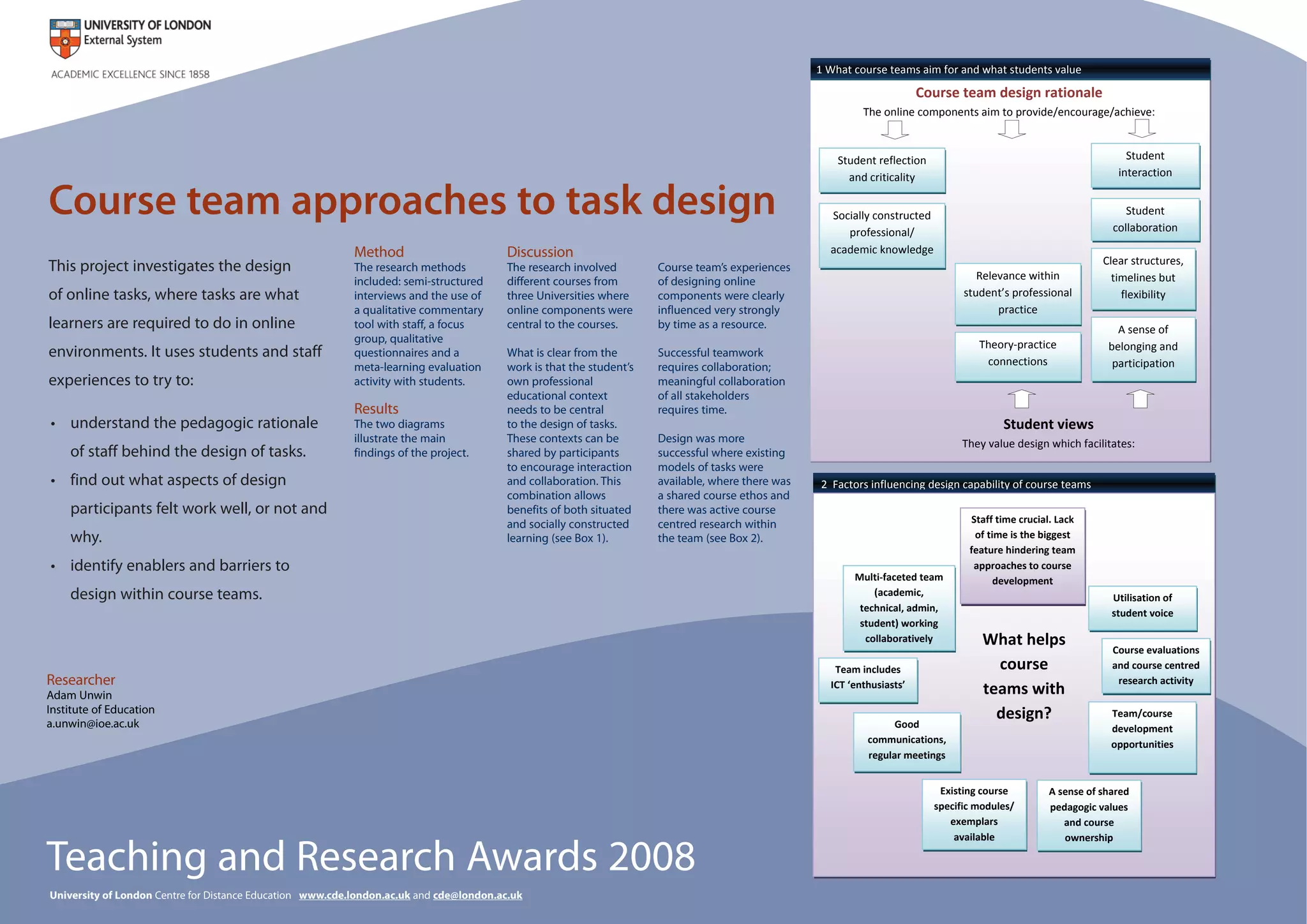 Course Team Approaches To Task Design: Adam Unwin | PPT