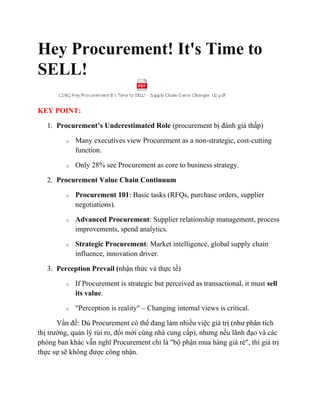 Course 1: Procurement & Sourcing Introduction | DOCX