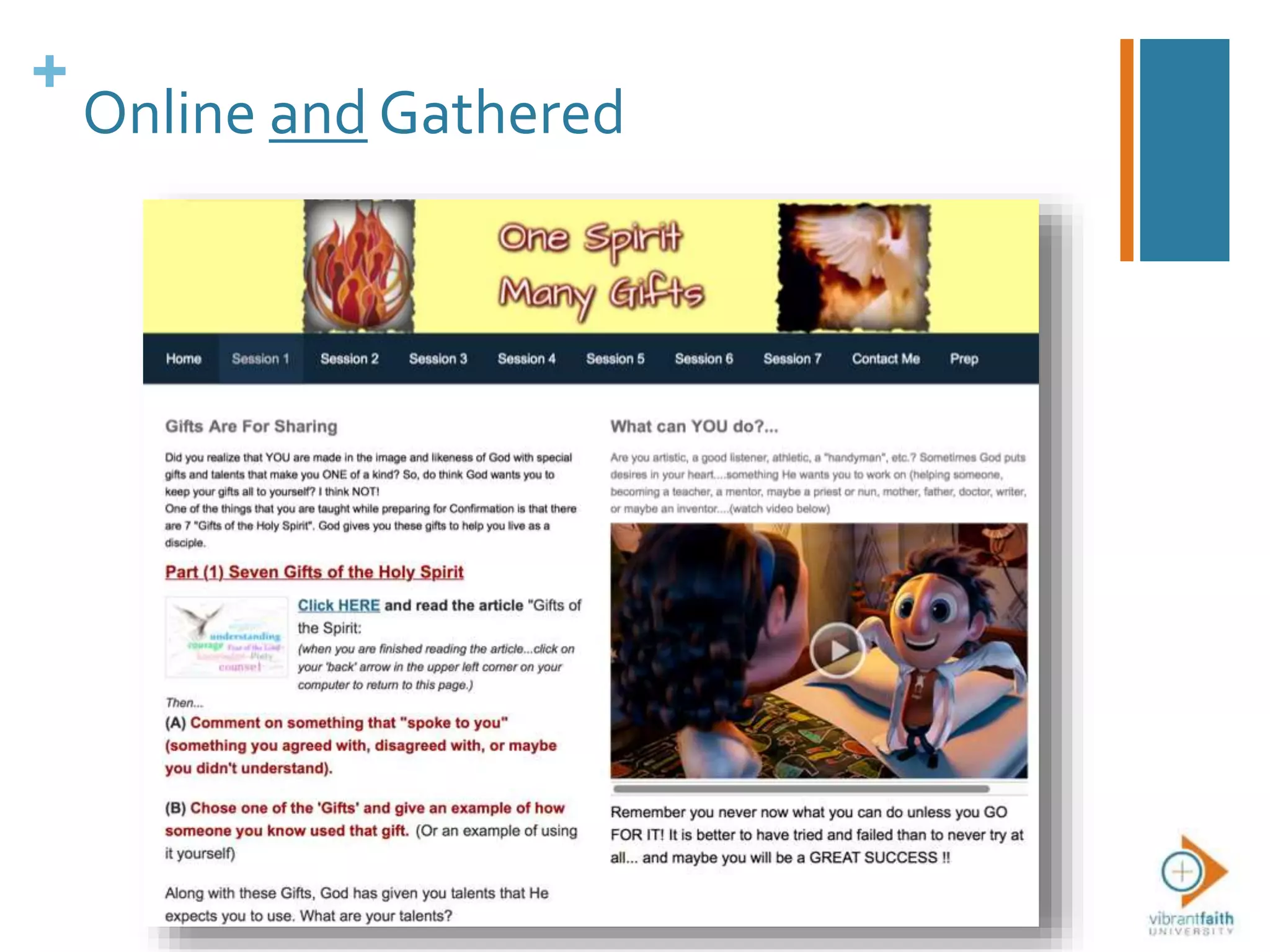 +
Online and Gathered
 