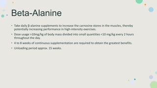 Carnosity Ergogenic Aids in Sport Nutrition | PPTX