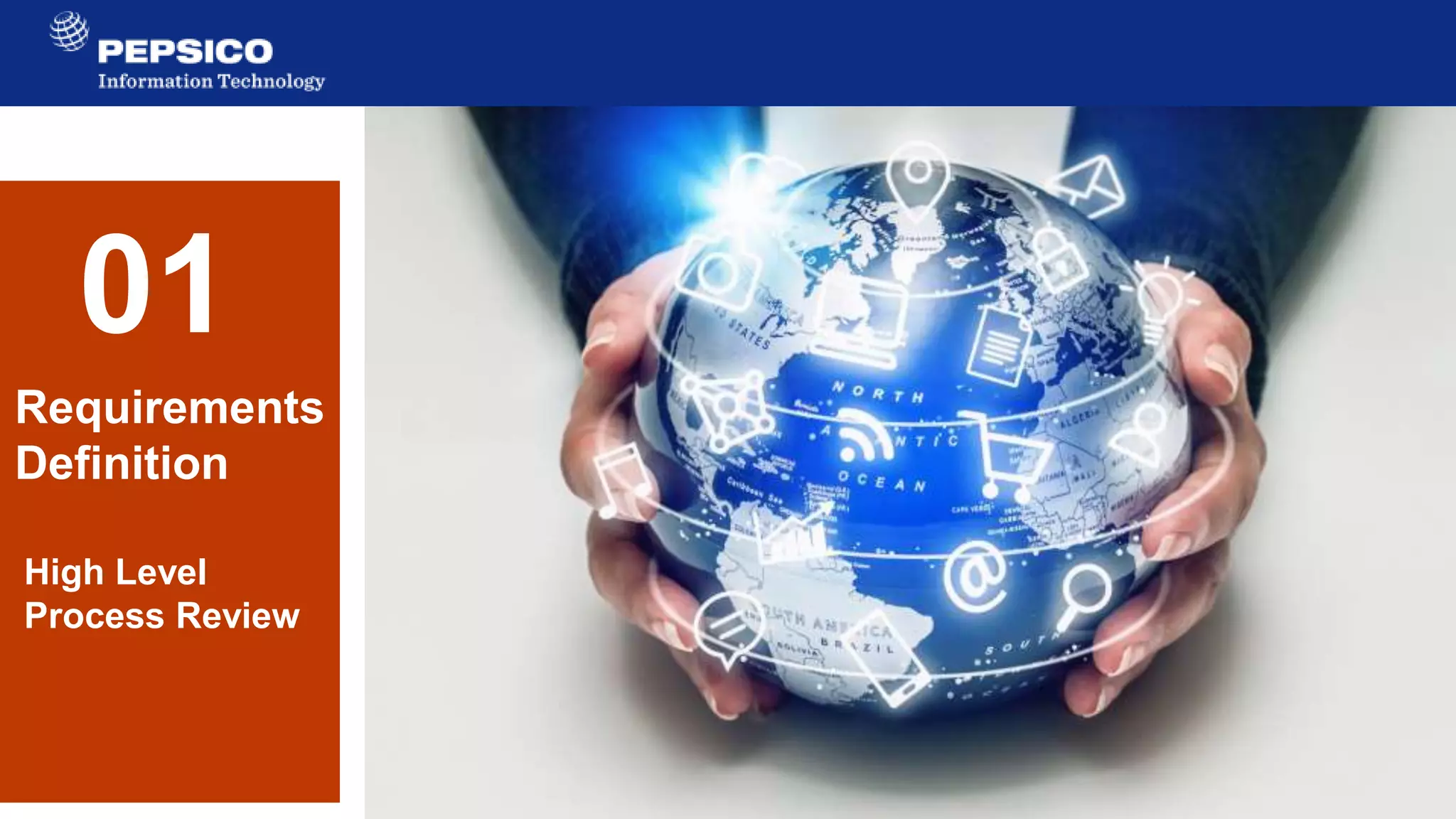 6
For Internal Use Only
01
Requirements
Definition
High Level
Process Review
 