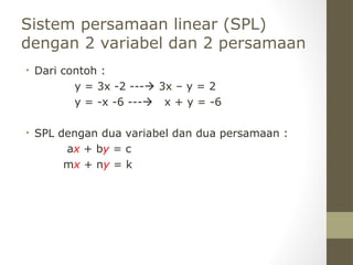sistem persamaan linear dengan menggunakan vektor | PPT