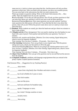 CELTA Course activities | PDF