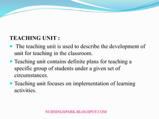 Unit Learning Overview Course Plan and Unit Plan | PDF