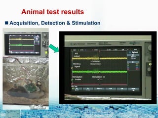 47
? Acquisition, Detection & Stimulation
Animal test results
 