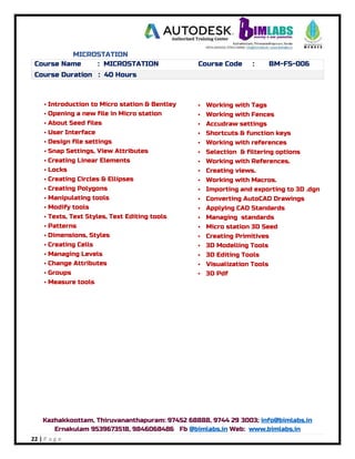 BIMLABS COURSE CATALOG | PDF
