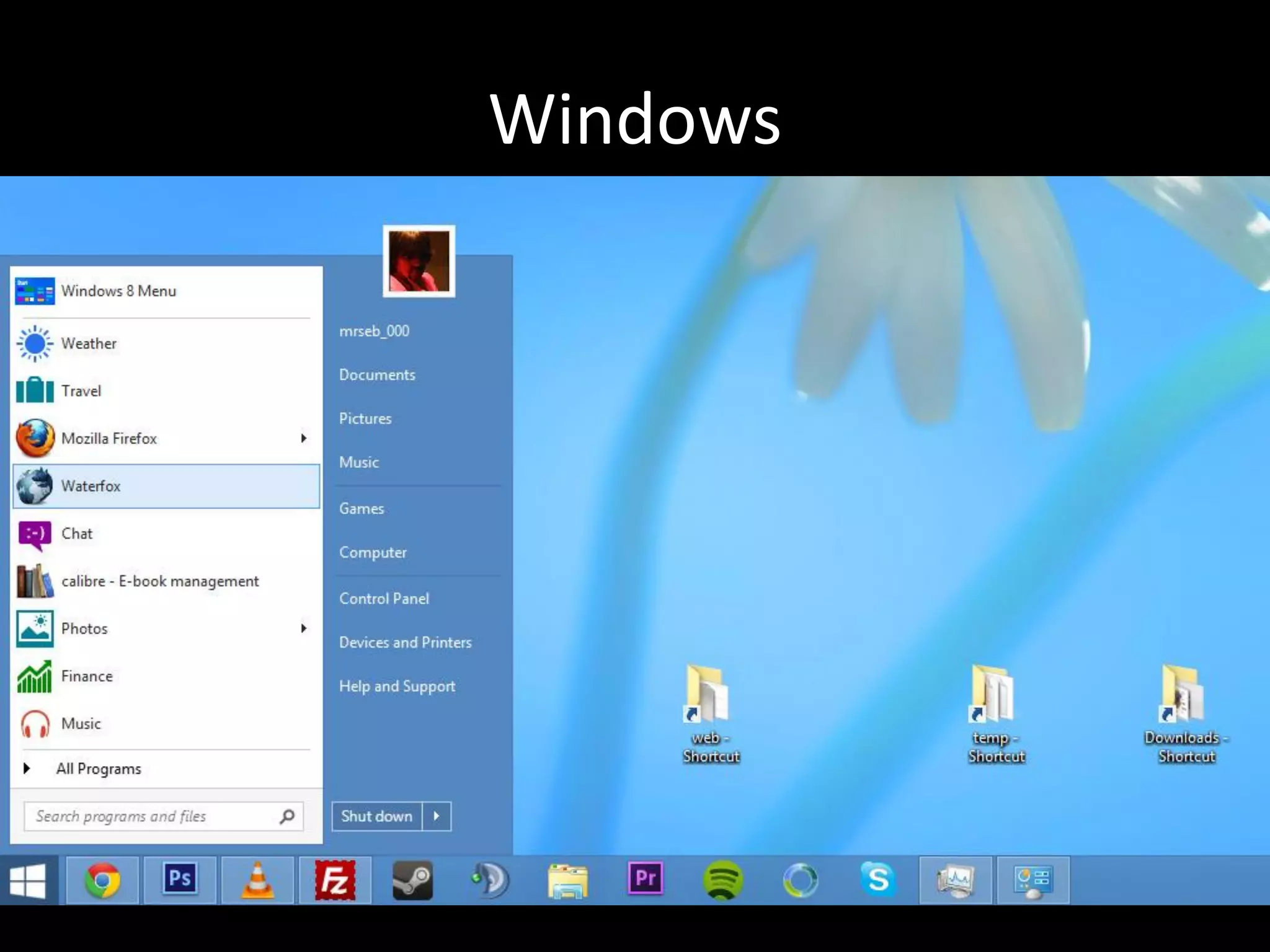 Windows
• 開發者: 微軟(Microsoft)
• 優點: 普及度高、應用程式支援度高
• 缺點: 架構不透明、安全漏洞多、$$
 