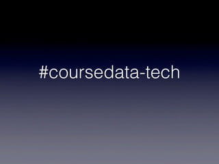 #coursedata-tech
 