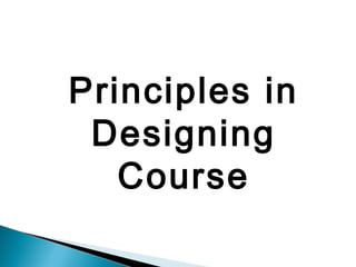 Course designing as a supervisory function | PPT
