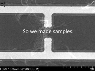 So we made samples.
34
 