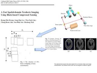 The optimal block size for the block-based CS is a function of the local image
characteristics, and different block sizes can be assigned to different regions.
 