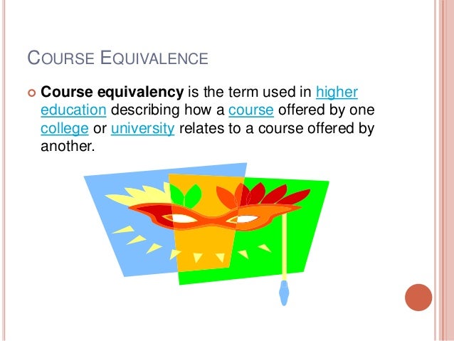what is non course equivalency