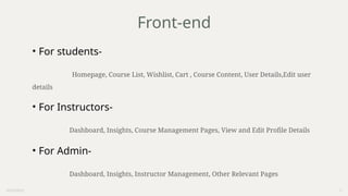 CourseEra is a eductional study notion project | PPTX