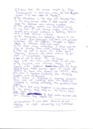 Course feedback 2013-2014