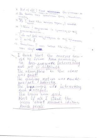 Course feedback 2013-2014