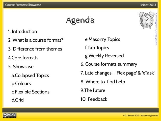 course formats presentation