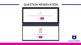 QUESTION RESERVATION
 
