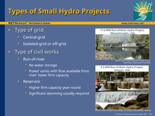 River Project Types Course hydro - Small Hydro Project Analysis.ppt