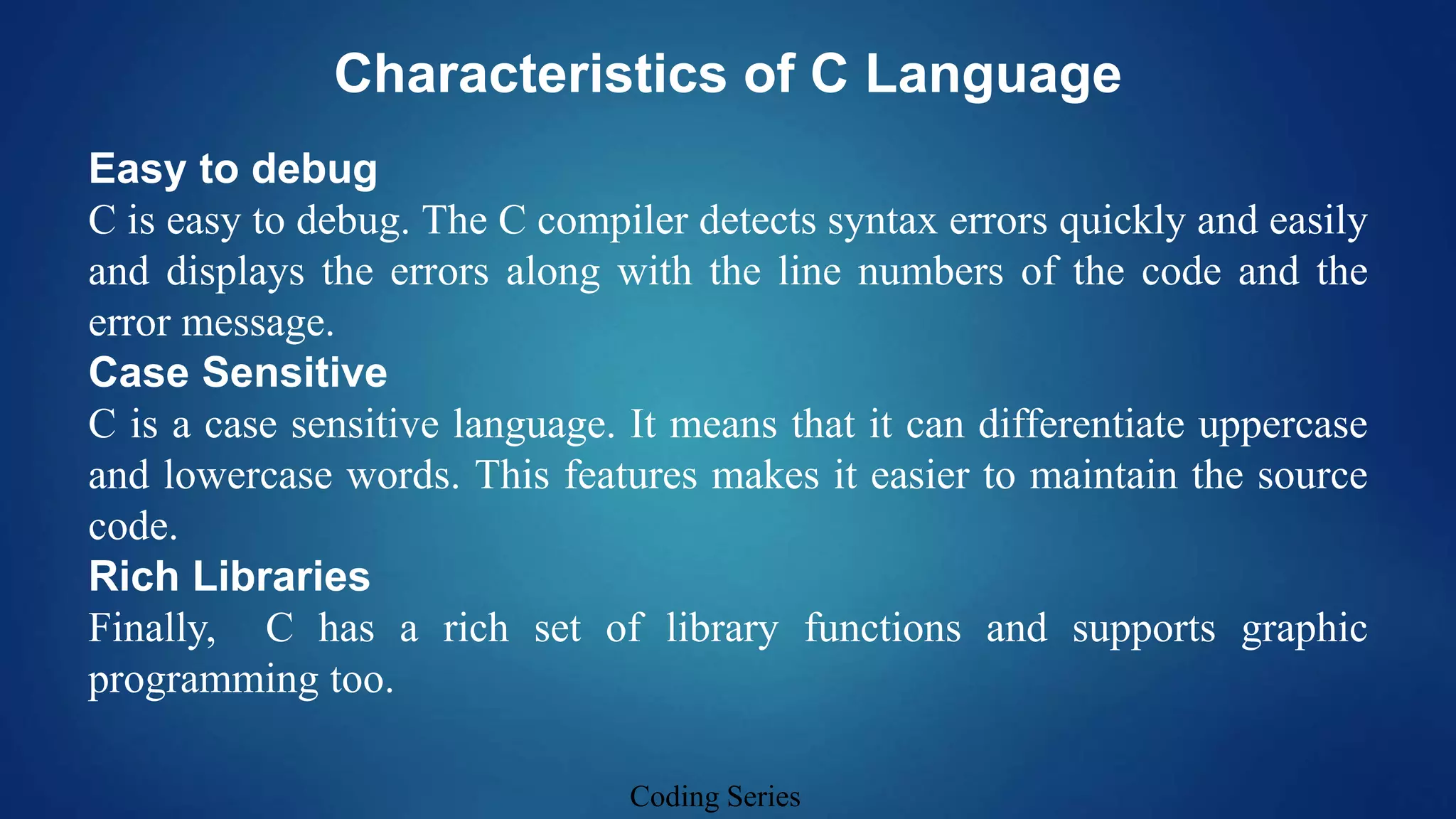 3. Introduction to C language ||Learn C Programming Complete. | PPT