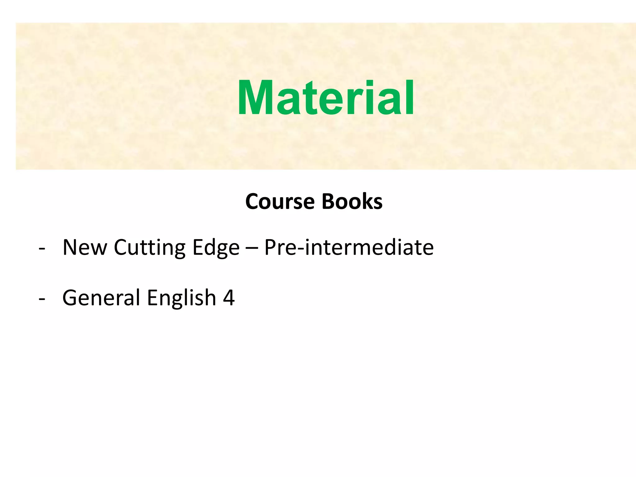 Course introduction | PPT