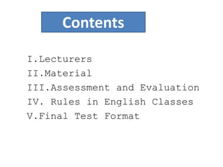 Course introduction | PPT