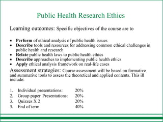 Course introduction_Research Ethics Bioethics Education.pptx