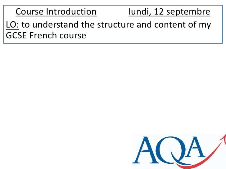 Help with gcse french coursework