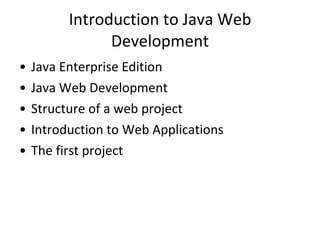 Introduction to the Servlet / JSP course | PPT image.