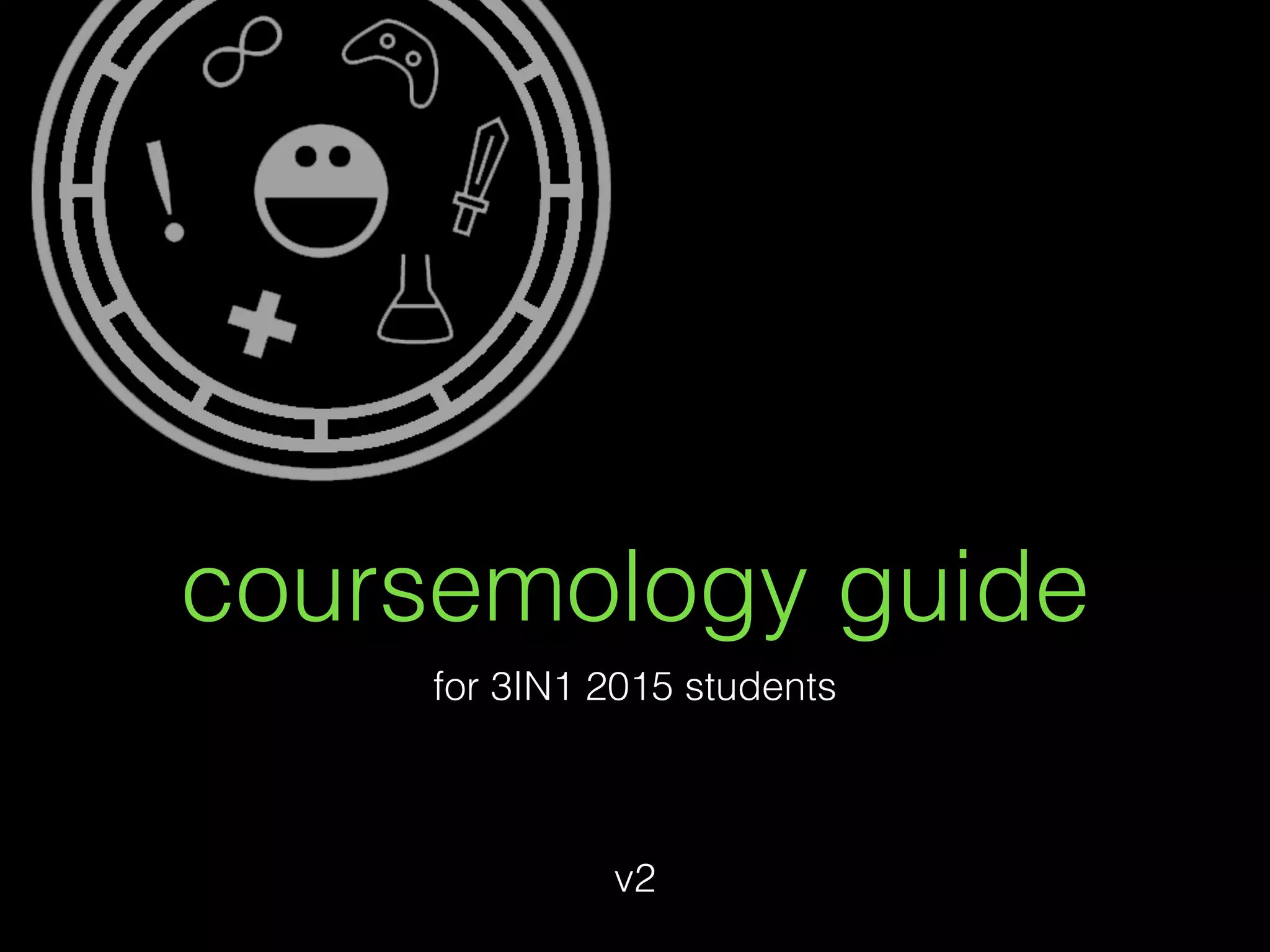 Coursemology Guide for 3IN1 | PPT