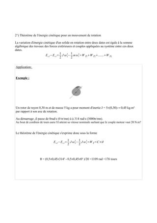 Cours Energie MéCanique