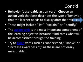 Course objectives | PPTX
