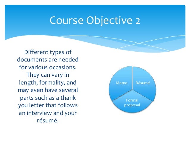 Course objectives