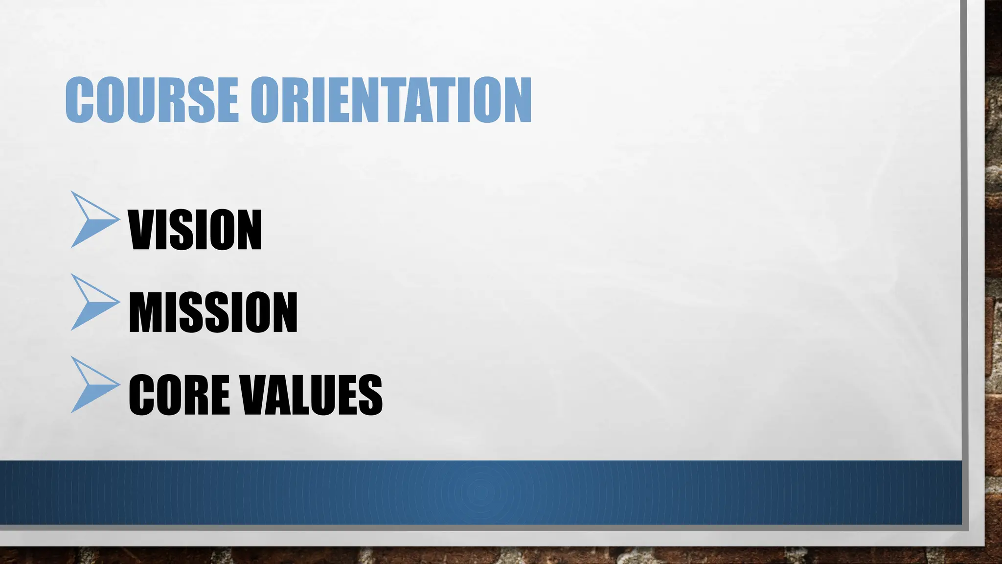 Orientation Demonstration Presentations Ppt