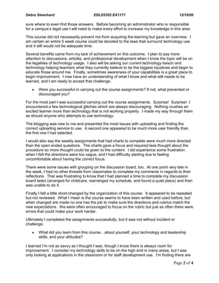 Course Outcomes Reflection