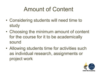 Course outline | PPTX