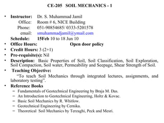 Course+outline+1 soil+mechanics | PPT
